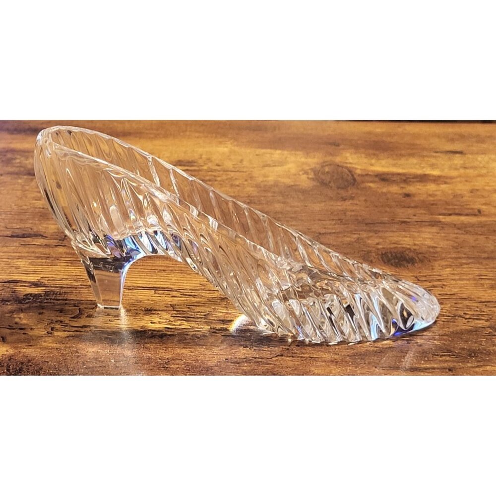 Galway Irish Crystal  Cinderella Style Glass Slipper Partial Sticker Beautiful